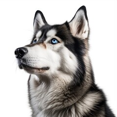 Obraz premium Siberian Husky isolated on white background. Cute dogs