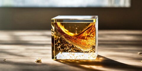 Glass cube