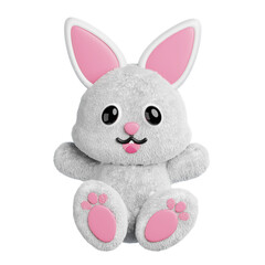 3D Character Rabbit Animal Doll