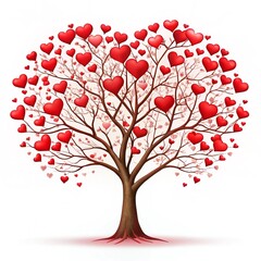 tree with hearts