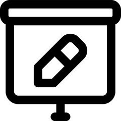 UI presentation Vector Icon Illustration. Line Style