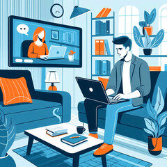 Remote Work from Home: Professional and Cozy Workspace