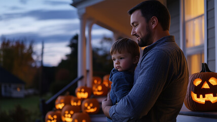 家族のジャック・オ・ランタン