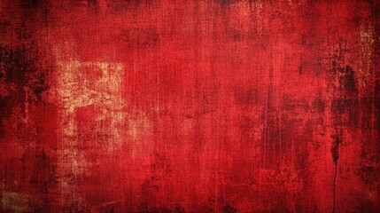Obraz premium A red grunge background with a vintage, distressed texture, perfect for creating a retro, old-school vibe.