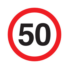 Speed limit 50 km