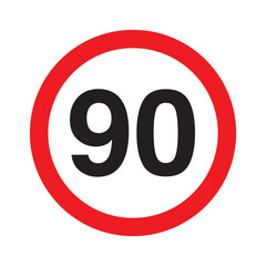 Speed limit 90 km