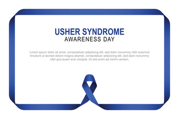 Usher Syndrome Awareness Day background.