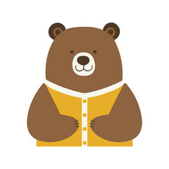 Obraz premium 大きな熊のイラスト