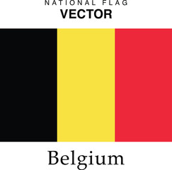 The vector version of the Belgium national flag