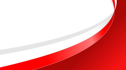 wavy poland flag vector background with copy space for text. poland national day