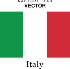 Fototapeta premium The vector version of the Italy national flag