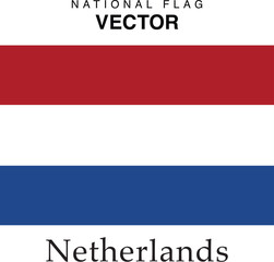 The vector version of the Netherlands national flag