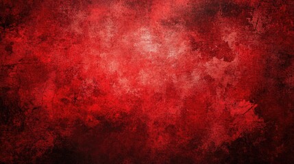 Deep red grunge background with a gritty, distressed texture, ideal for a vintage, retro-themed design.