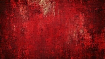 Deep red grunge background with a gritty, distressed texture, ideal for a vintage, retro-themed design.