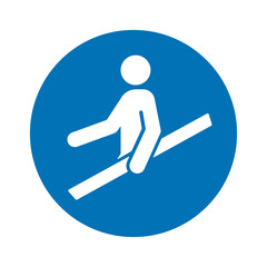 Use handrail sign