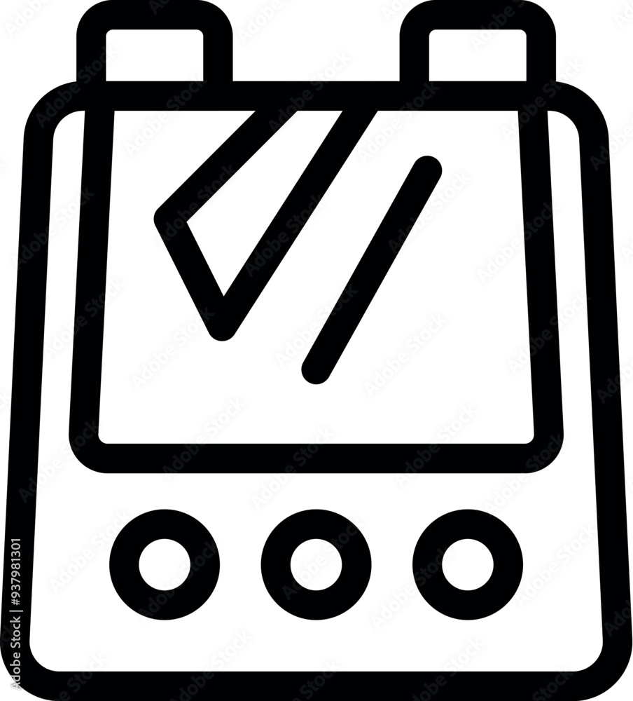 Poster simple vector icon of a handheld gaming console with directional buttons and action buttons