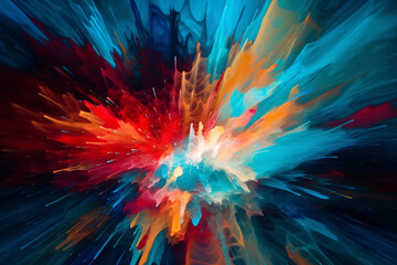 Obraz premium abstract background with splashes. generative AI. 