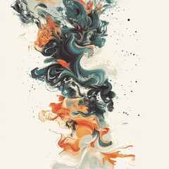 a painting of a man with a sword and a sword