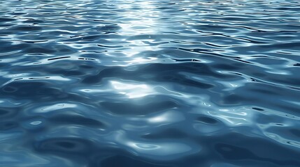 A serene view of shimmering water with gentle waves reflecting light.