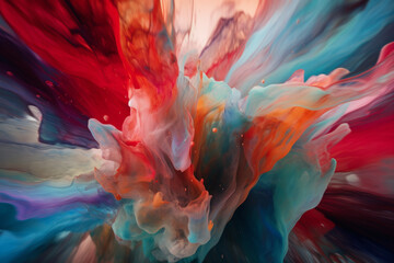 abstract background with splashes. generative AI.	
