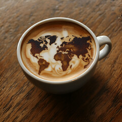 beautiful cups coffee from around the world