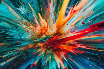 abstract background with splashes. generative AI.	
