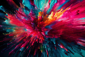 abstract background with splashes. generative AI.	
