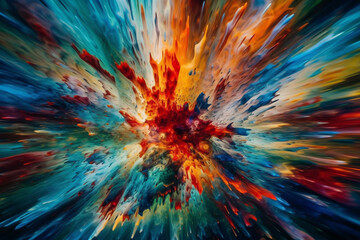 abstract background with splashes. generative AI.	
