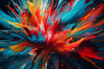 abstract background with splashes. generative AI.	
