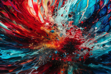abstract background with splashes. generative AI.	

