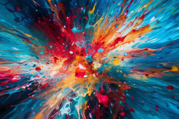 abstract background with splashes. generative AI.	
