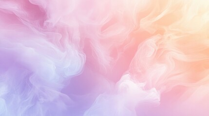 Fototapeta premium Soft multicolored pastel abstract background with gentle gradients, evoking a light and romantic mood.