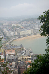 Fototapeta premium View of the town San Sebastian in Spain