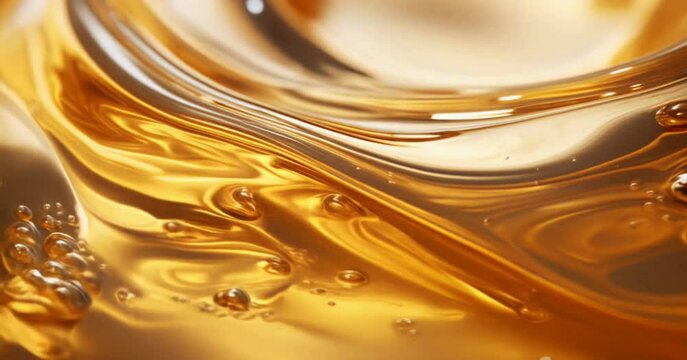  Super slow motion of a rotating oil liquid .