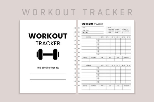 Workout Tracker Logbook KDP Interior