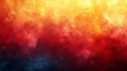 Orange, Red, and Yellow Grainy Gradient Background with Abstract Noise Texture for Banner and Cover Design - Generative AI