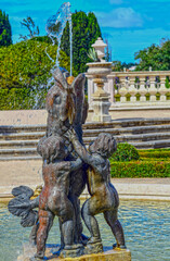 Obraz premium Parkanlage von Palácio Nacional de Queluz (Portugal)