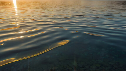 a calm lake in the early morning