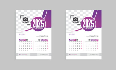 Doctor calendar design template, 2025 Desk Calendar Template Design