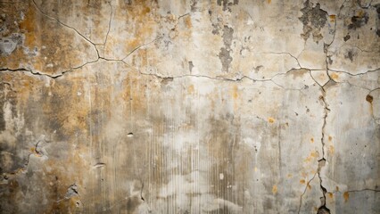 Fototapeta premium Rustic, aged concrete wall texture with subtle cracks, faded color, and hints of wear, perfect for industrial, urban, or grunge-themed designs and backgrounds.