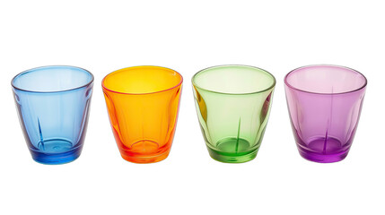 Cup or insulated tumbler bottle set of vibrant isolate on Transparency Background