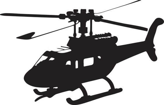 recommend clip art: A  Beautiful Halicopter silhouette vector design .