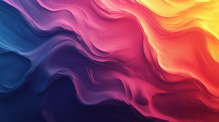 Fototapeta premium A vibrant abstract design featuring smooth waves of color transitioning seamlessly, perfect for backgrounds and artistic projects.