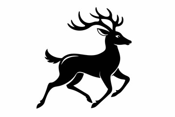 deer silhouette vector illustration