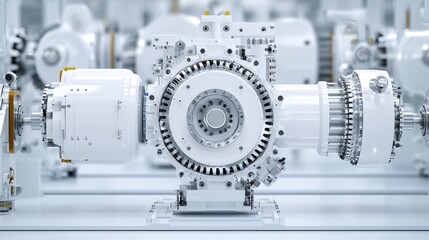 Industrial Machinery Close Up   Automated Production Line