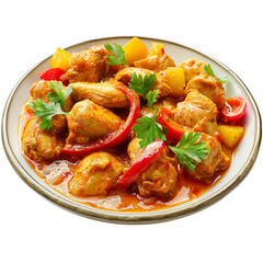 Fototapeta premium Massaman Curry Food Photo Healthy Cut Out Background Ready to Use