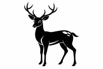 deer silhouette vector illustration