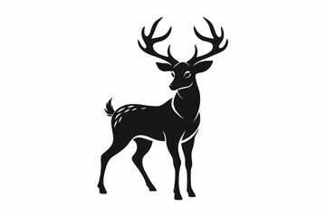 deer silhouette vector illustration