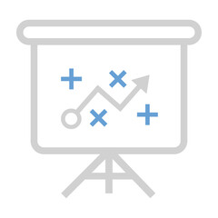 Fototapeta premium Strategy, planning, document icon
