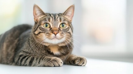 Veterinarian performing laser therapy on a cat in a clinic, advanced techniques for pet rehabilitation, animal wellness